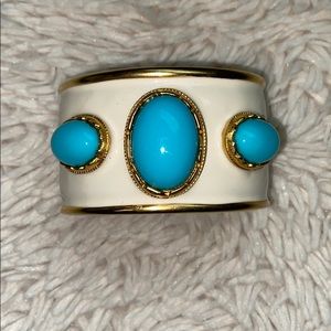Kennth Lane Turquoise and White Cuff